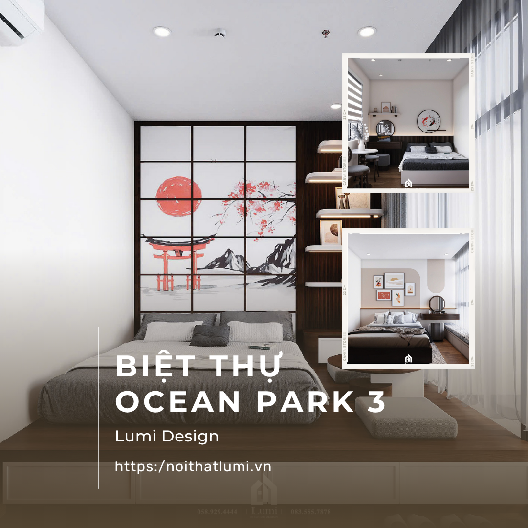 Phòng Ngủ Biệt Thự Vinhomes Ocean Park 3 – Bản Tuyên Ngôn Của Lối Sống Tinh Bản