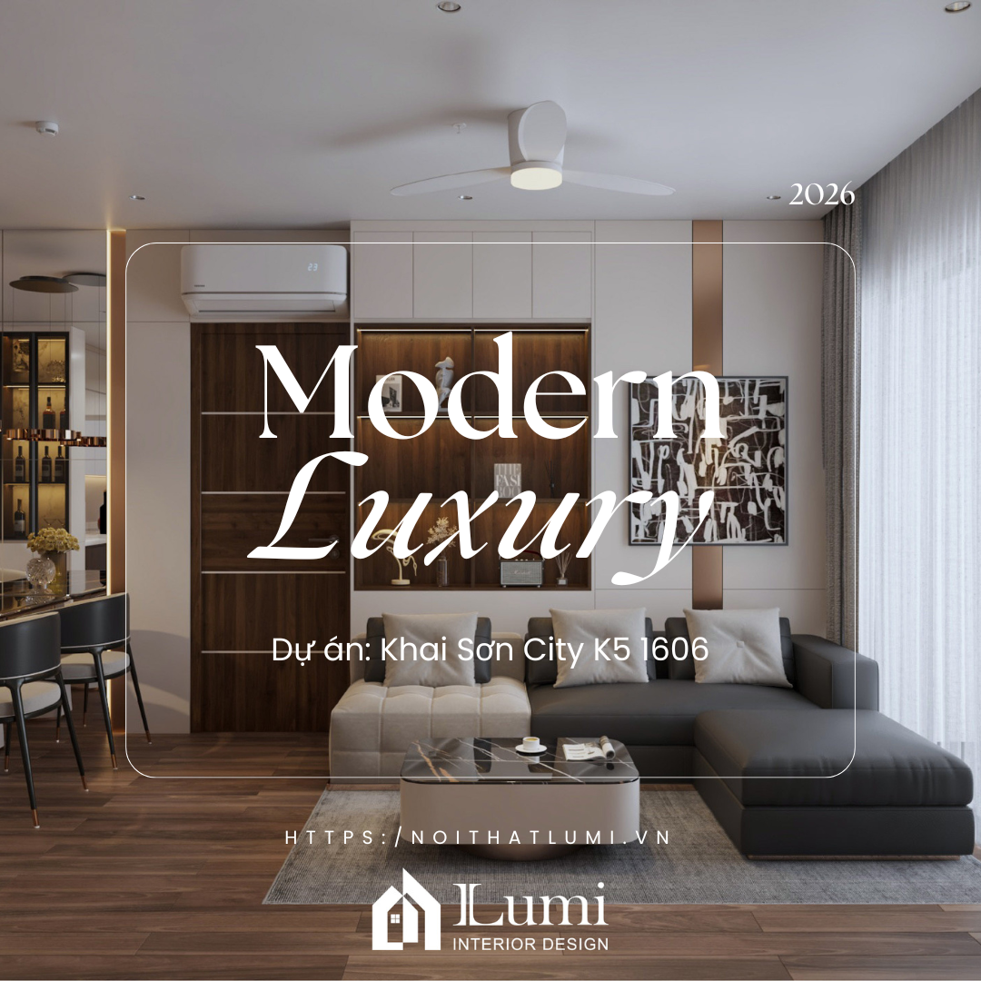 Thiết kế căn hộ 3PN Khai Sơn City – Anh Hường | Tuyệt tác Modern Classic đầy tinh bản